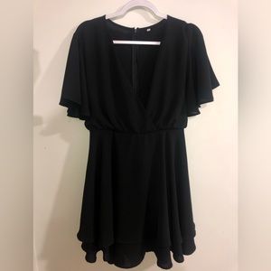 LBD with flowy sleeves
